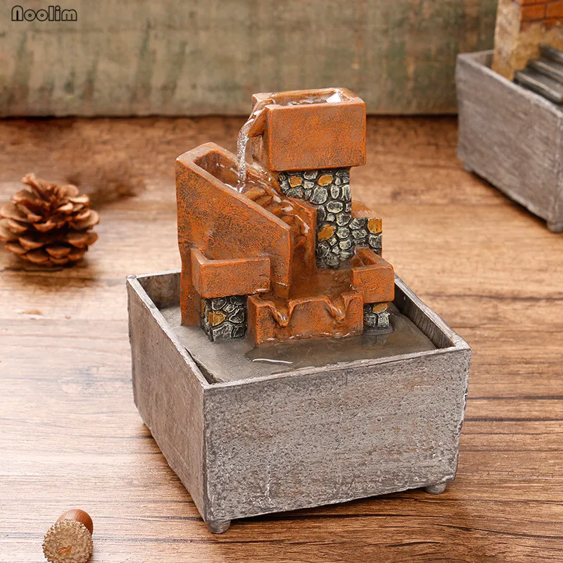 Пасторальные Ретро счастливые водные украшения для фонтана дома креативные