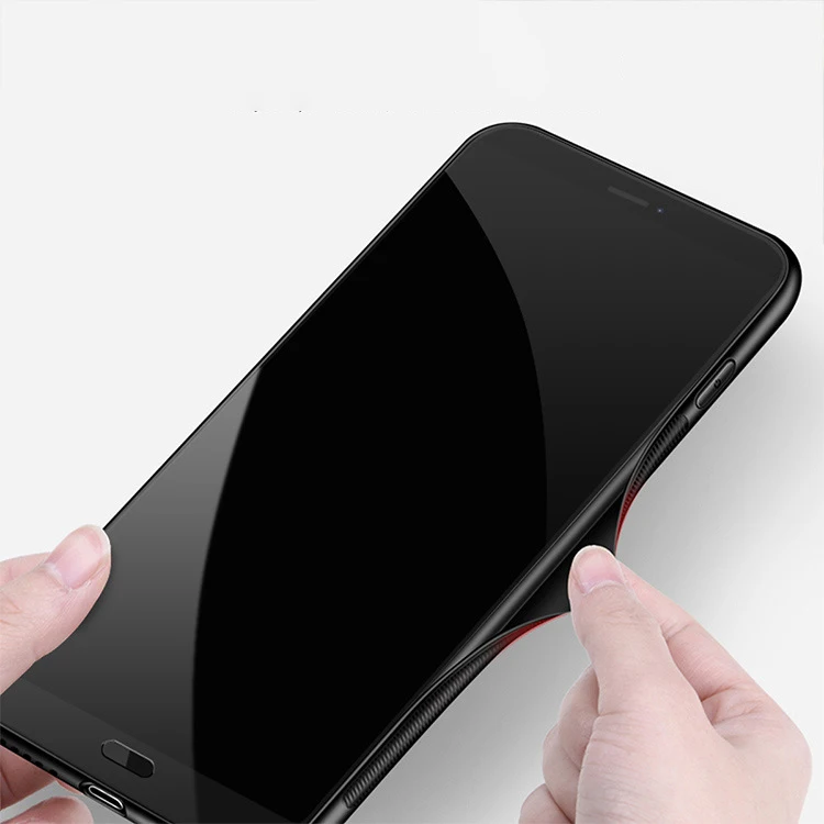 Чехол из закаленного стекла для huawei Honor 8X, черный силиконовый чехол-бампер для huawei Honor 8X X8 8X6,5"