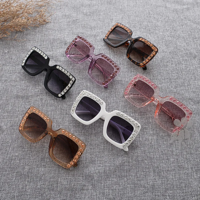 

3-10 years Rivets sunglasses baby cute large pearl Frame luxury brand children sunglasses boys&girls uv400 sun glasses N52