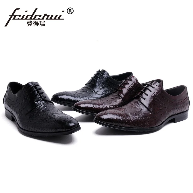 Модные дизайнерские роскошные фирменные Мужские модельные туфли с острым носком