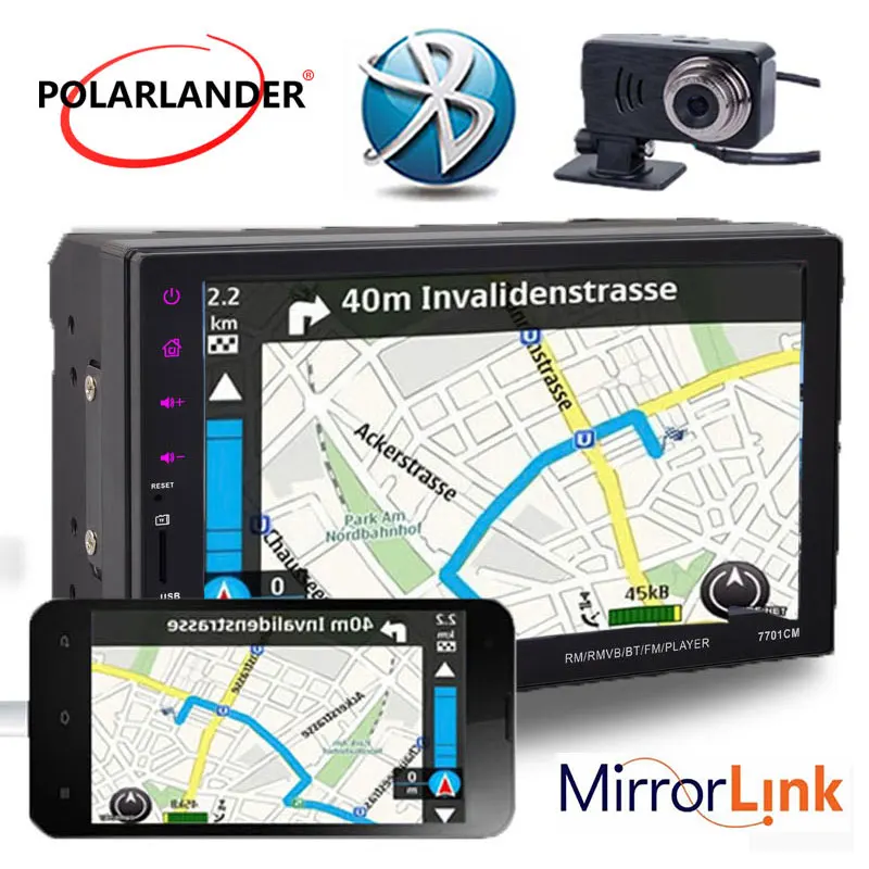 Сенсорный экран 2DIN 7 дюймов громкой связи + DVR Bluetooth FM/TF/пульт дистанционного