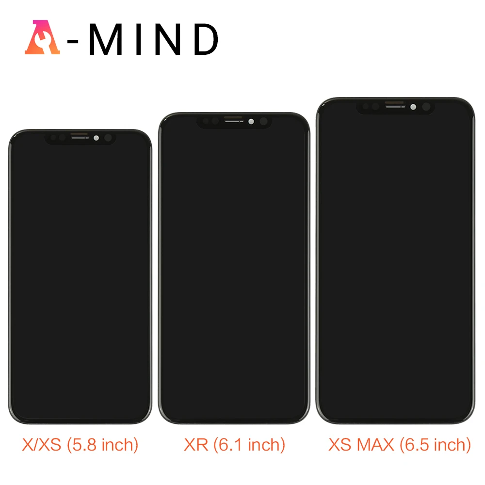 Класс для iPhone X S Max XR ЖК дисплей Tianma AMOLED OEM сенсорный экран с дигитайзером запасные