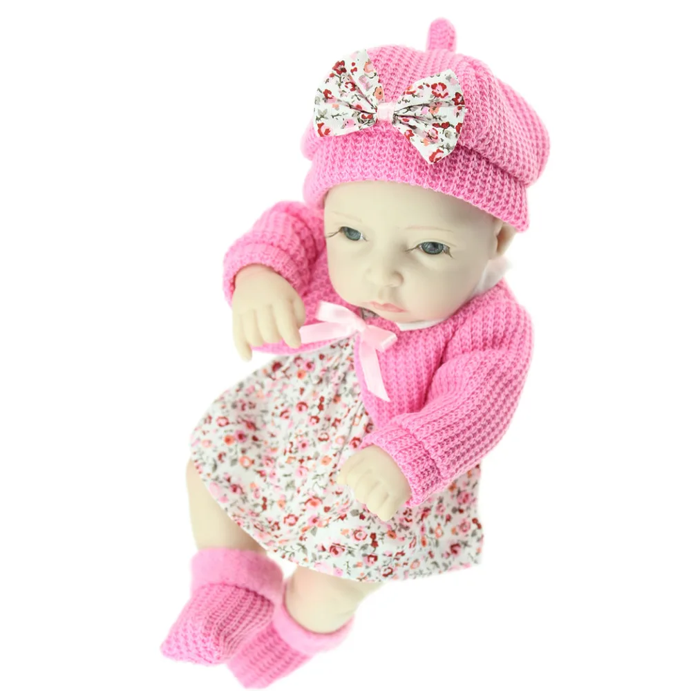 NPK мини полностью виниловая Кукла Reborn Baby игрушки 11 &quotCorpo Todo силиконовые для