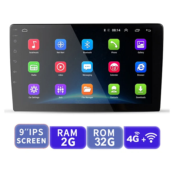 9 inch 2G 32G EKIY 9 ''ips Android универсальный 2 Din gps-навигация Авторадио автомобильный мультимедийный плеер BT Wifi OBD2 стерео радио видео плеер - Цвет: 9 inch 2G 32G