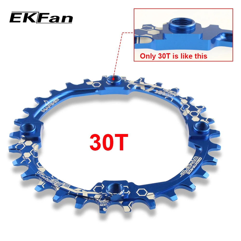 Велосипедная звезда EKFan 104BCD XT овальная круглая 30T 32T 34T 36T для горных
