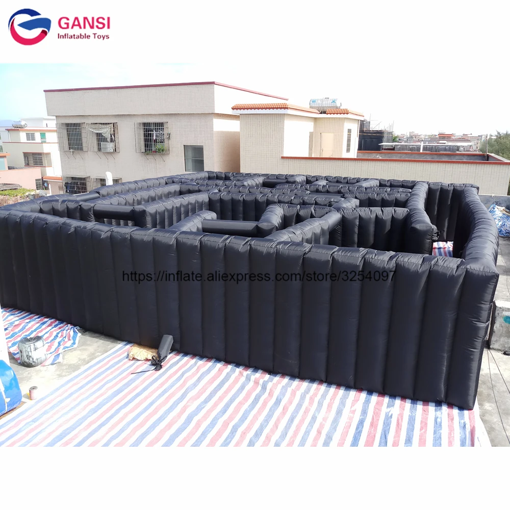Надувной лазерный Лабиринт для парка развлечений 10*10*1 8 м|inflatable maze|inflatable amusement