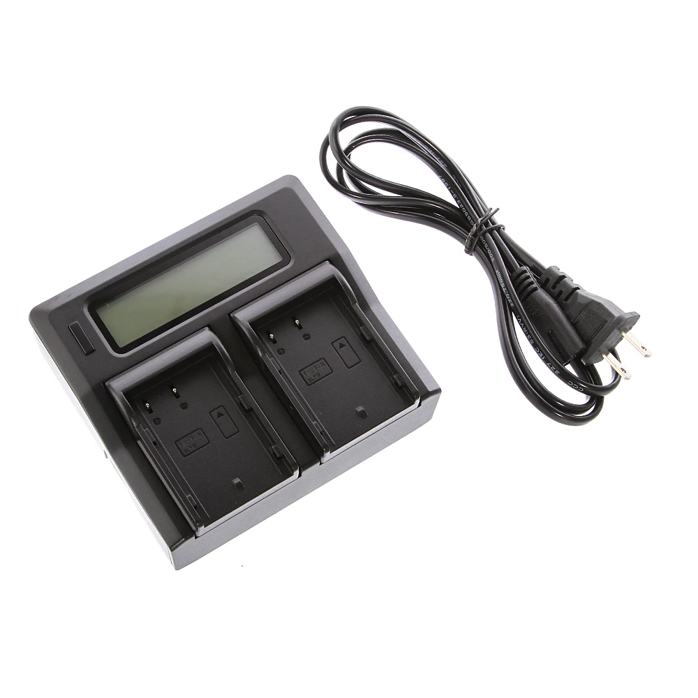 LCD Dual Channel Camera Battery Charger w/ for BLF19GK Panasonic DMC GH5 GH4 GH3 DSLR US plug | Электроника