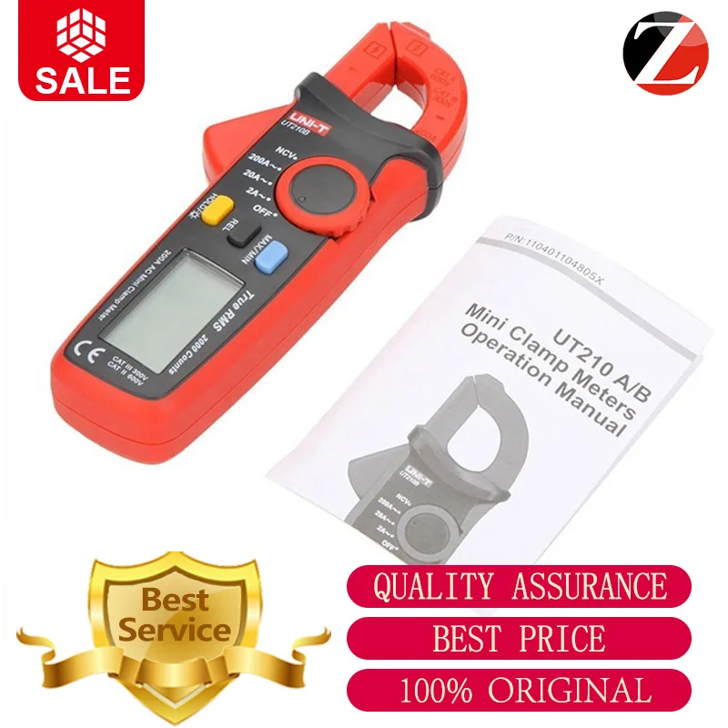 UNI-T UT210B Ultra-portable tools True RMS response for AC current small-size Digital Clamp Meter Lowest Price | Инструменты