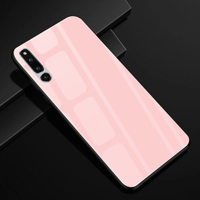 Для Huawei Honor Magic 2 Чехол градиентное закаленное стекло + чехол с мягкими краями для