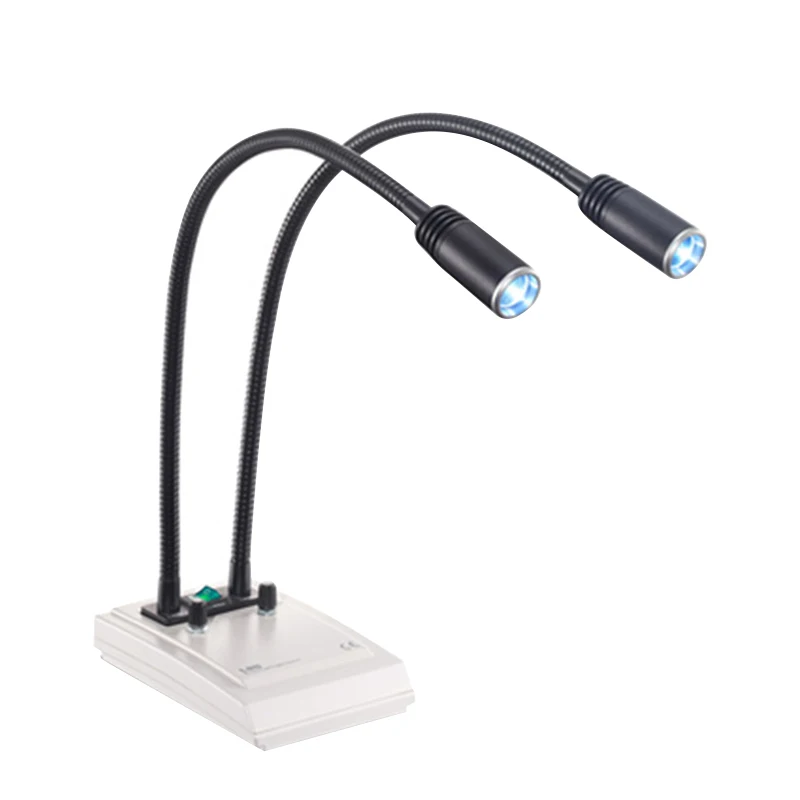 LED 2*3W Desktop Examination Light Flexible Tube Bend DC Power Supply KD-202B-6 | Электроника