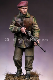 

1/16 WW2 British S.A.S. Спецназ с 2 разными головами, фигурка солдатиков из смолы, военная тема GK, война Второй мировой войны без покрытия, без цвета