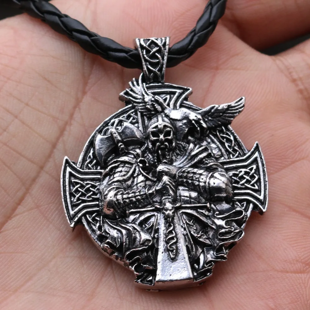 Wicca Викинг один Raven Corss подвеска Елены росовы ожерелье s Heathen Амулет ювелирные