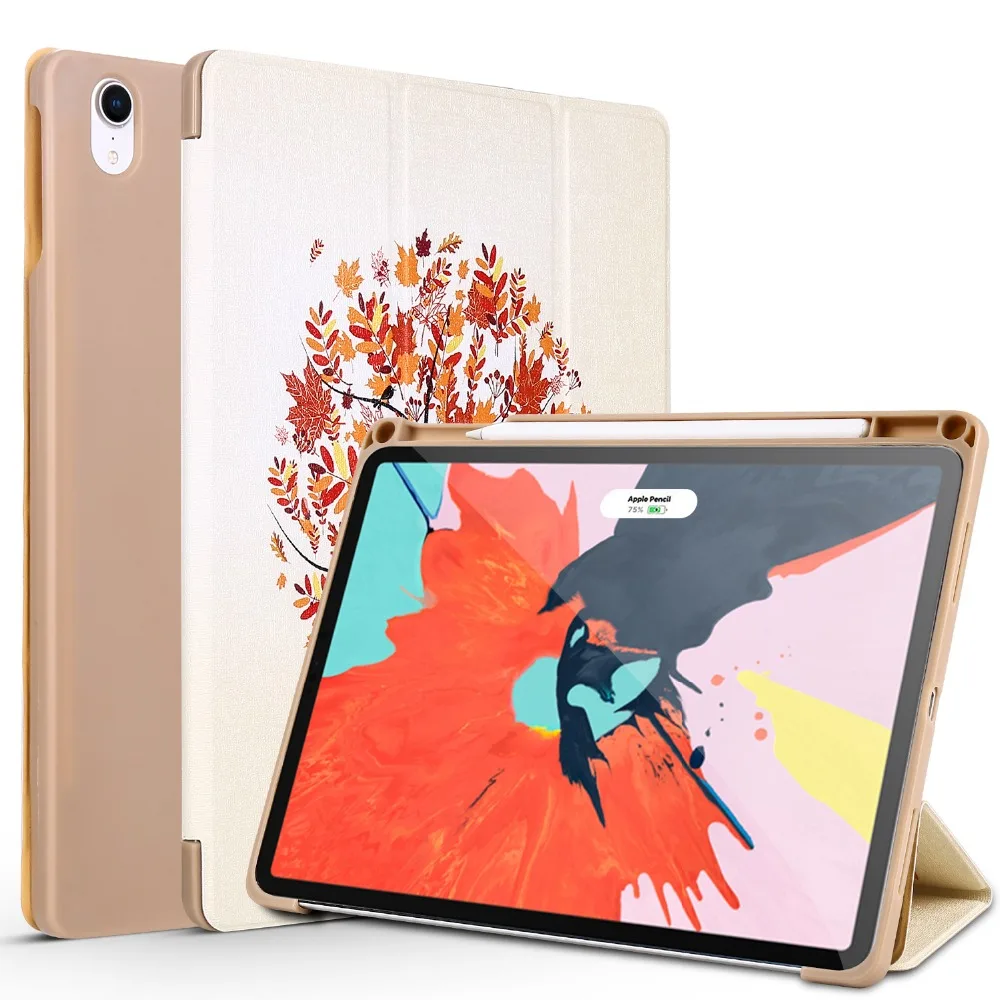 Для Coque iPad Pro 11 чехол Магнитная кожа мягкая ТПУ подставка для автоматического сна Пробуждение Смарт-Чехол для iPad Pro 11 карандаш держатель