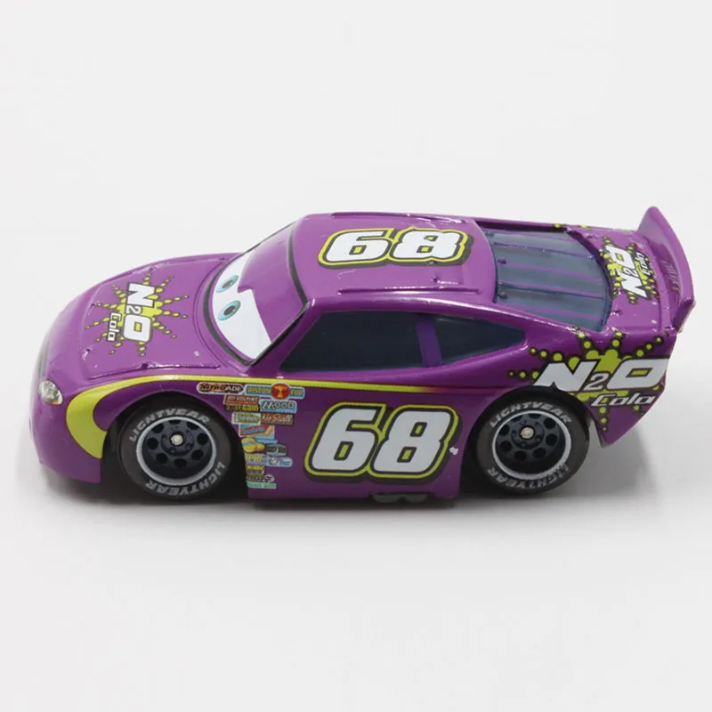 Модели автомобилей Disney Pixar № 68 N2O Colo Racer в масштабе 1:55, литой металлический сплав, милые игрушки, автомобиль для детей, подарки, Молния Маккуин (art.: 7a5ebd833) - 7a5ebd833