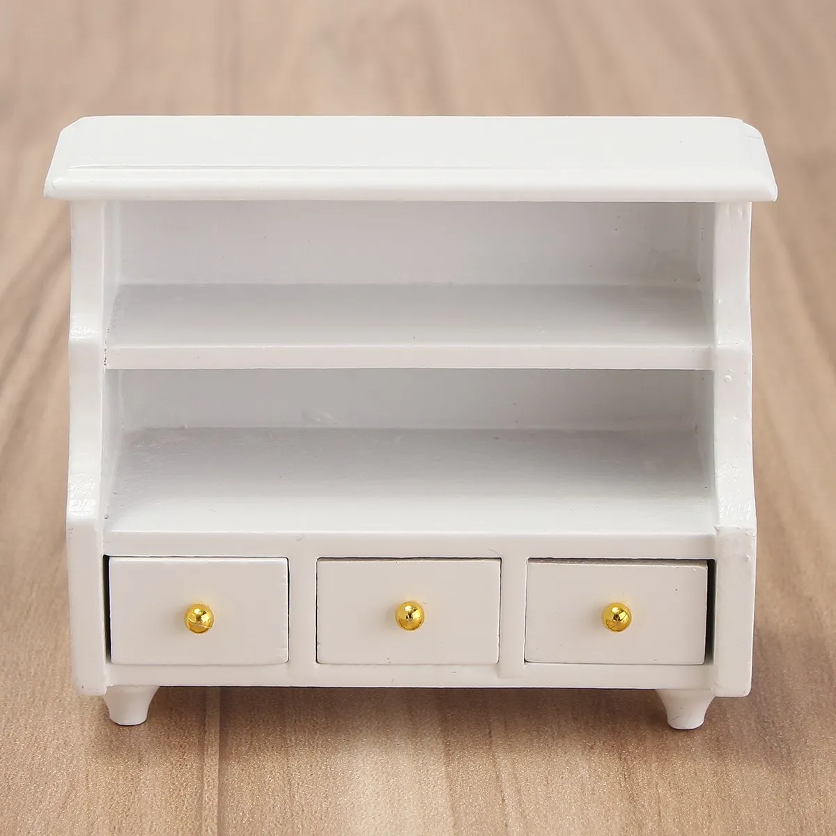 Набор мебели для ванной комнаты Miniatura белая из смолы 1:12 кукольный дом игрушки