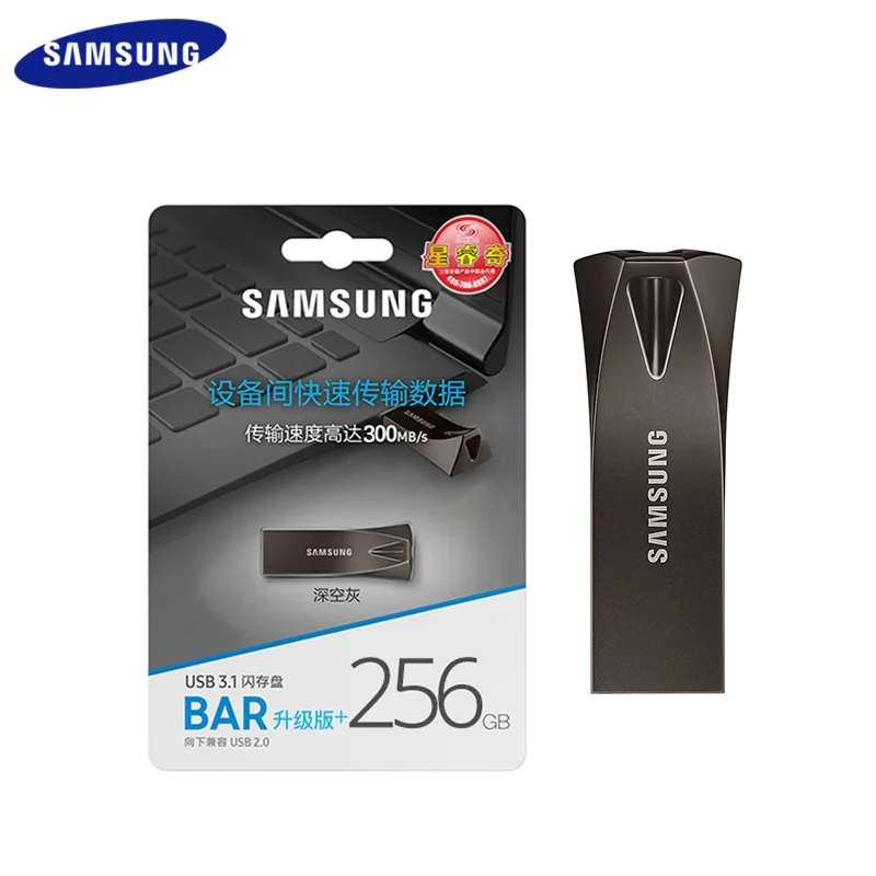SAMSUNG USB флэш-накопитель 32G 64G 128G USB3.1 цвет шампанского серый металлический мини-накопитель Флешка карта памяти устройство для хранения U диск