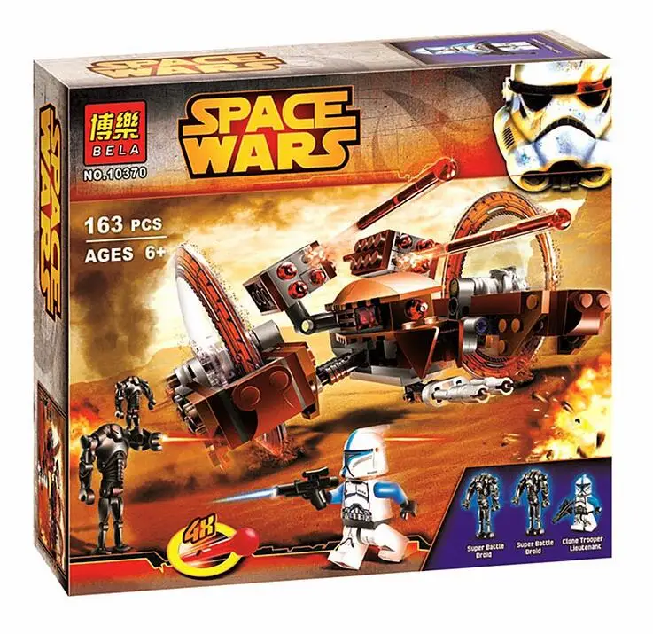 Kaygoo 10370 классические Звездные серии космические войны Hailfire Droid 75085 Строительные