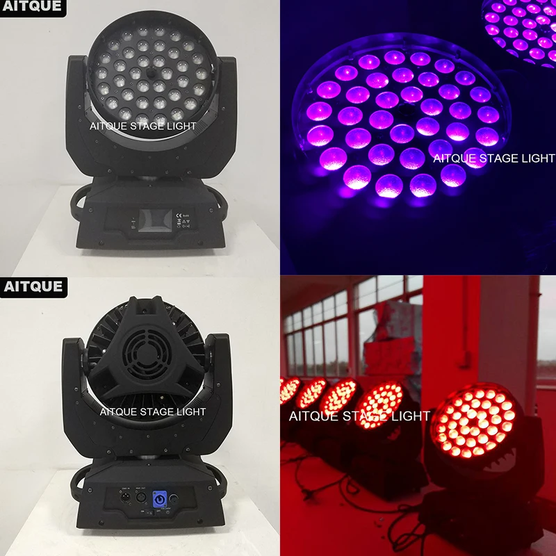 

Сценическое светодиодное освещение 36x18 Вт, zoom rgbwa uv 6 в 1, zoom движущаяся головка 36x18, Led движущаяся головка, dmx