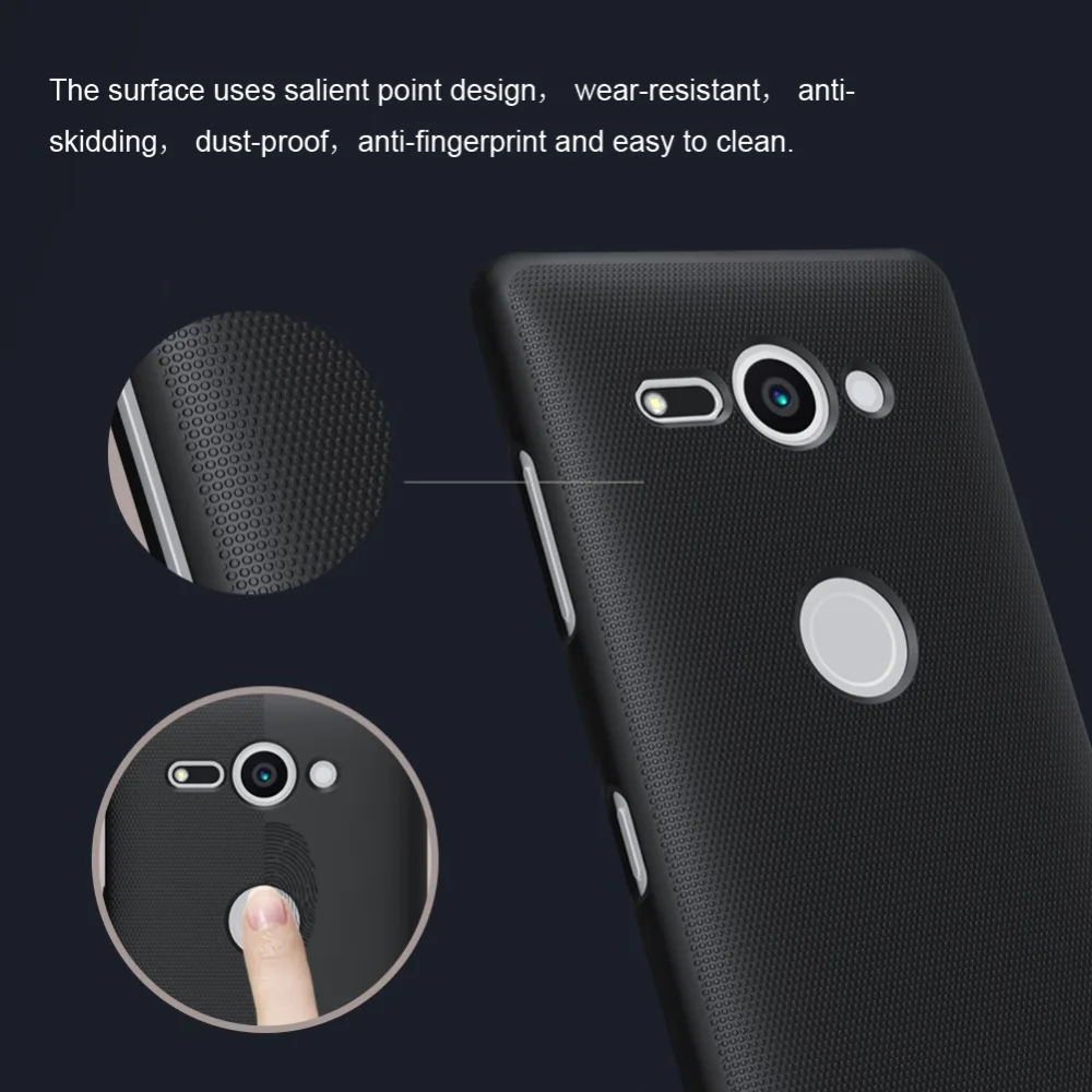 Компактный чехол Nillkin для Sony Xperia XZ2 матовый защитный пластиковый жесткий из