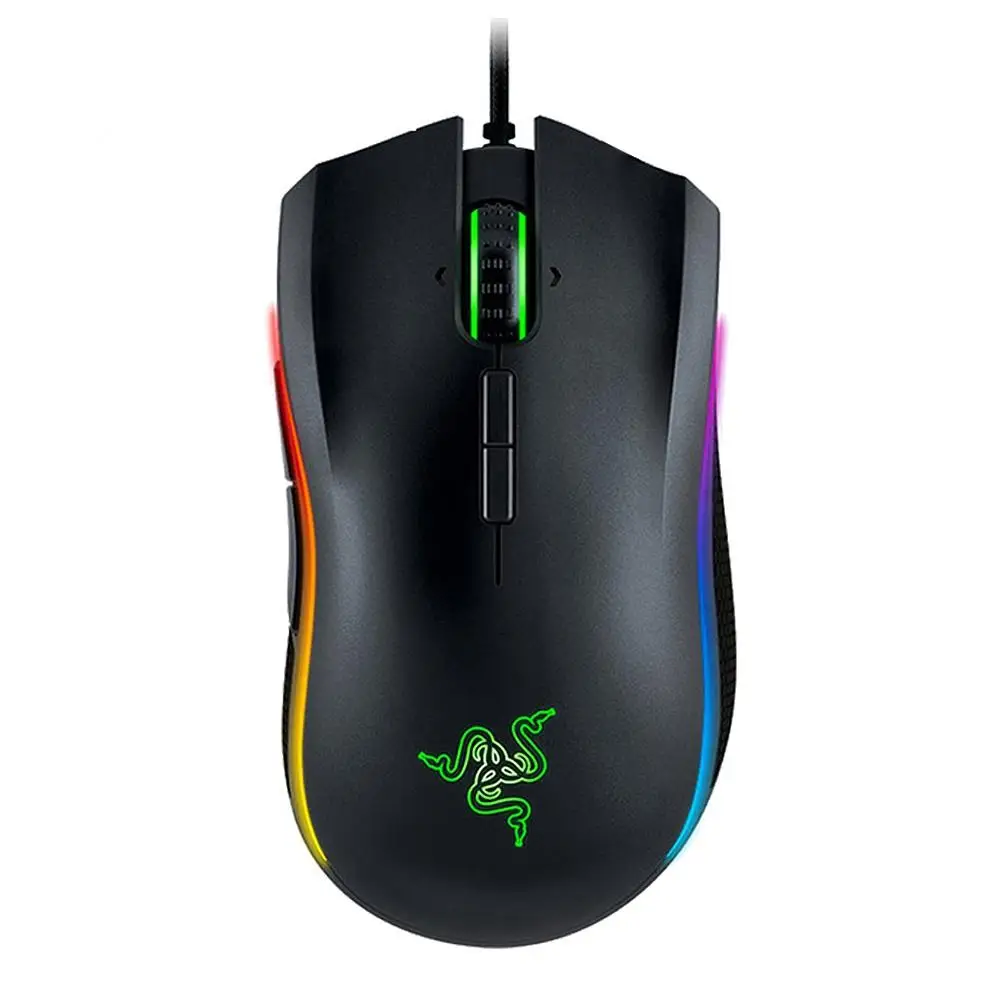 Оригинальная Проводная игровая мышь razer Mamba Elite, 16000 dpi, 5G, лазерный датчик, Chroma светильник, эргономичная игровая мышь для ПК, геймера, ноутбука