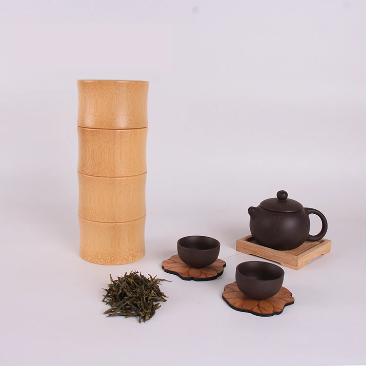 Бамбуковые банки кухонная коробка для хранения дорожные коробки чая мусора