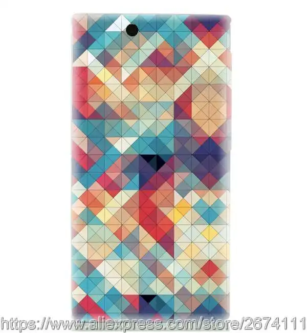 Кристалл пластиковый прозрачный сторона живопись Гибкая жесткий чехол для Sony XL39H