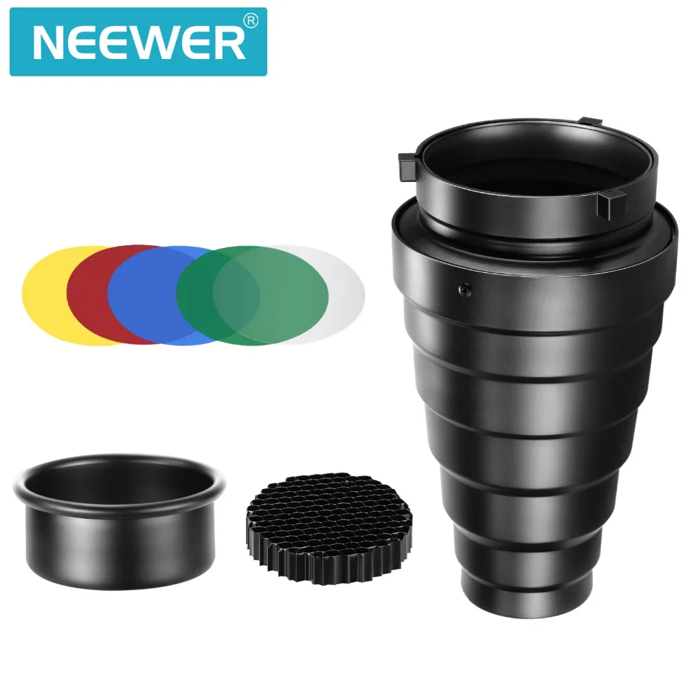 Набор конических Snoot Neewer из алюминиевого сплава среднего размера с сотовой