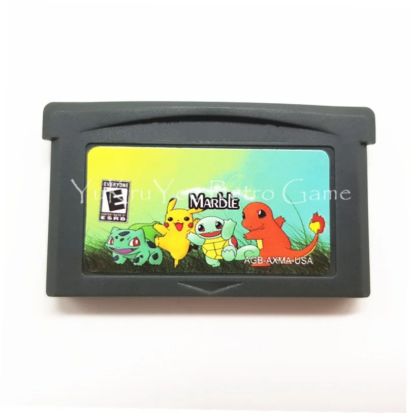Marble Sako Harvest Craft marble Moemon видеоигра карта памяти картридж для 32 бит консоли аксессуары США стикер английский язык - Цвет: Marble