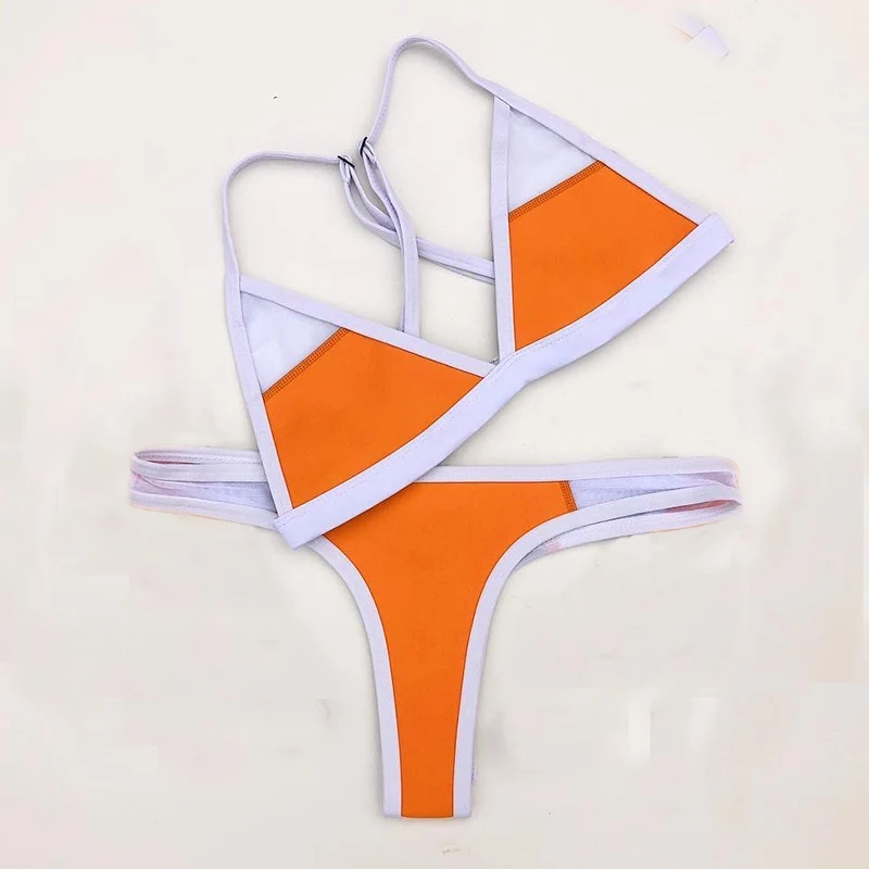 Женский купальник с высокой талией бикини пуш апом бюстгальтер подкладкой