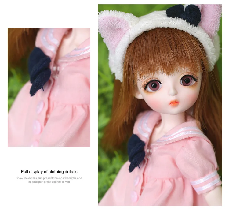 BJD одежда 1/6 для Littlefee или LCC тело хлопок конфеты милое платье красивая кукла наряд OUENEIFS кукла аксессуары