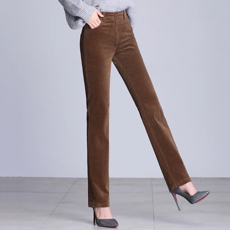 Весенние женские повседневные вельветовые обтягивающие брюки лидер продаж
