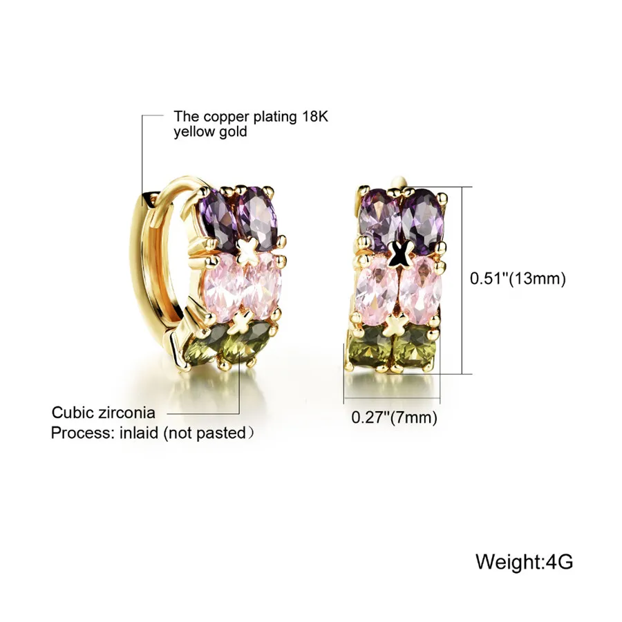 Женские двухслойные серьги XQNI кольца золотого цвета с кубическим цирконием