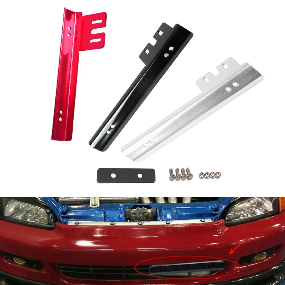 Aluminum alloy license plate relocator car front license plate installation repositioning bracket