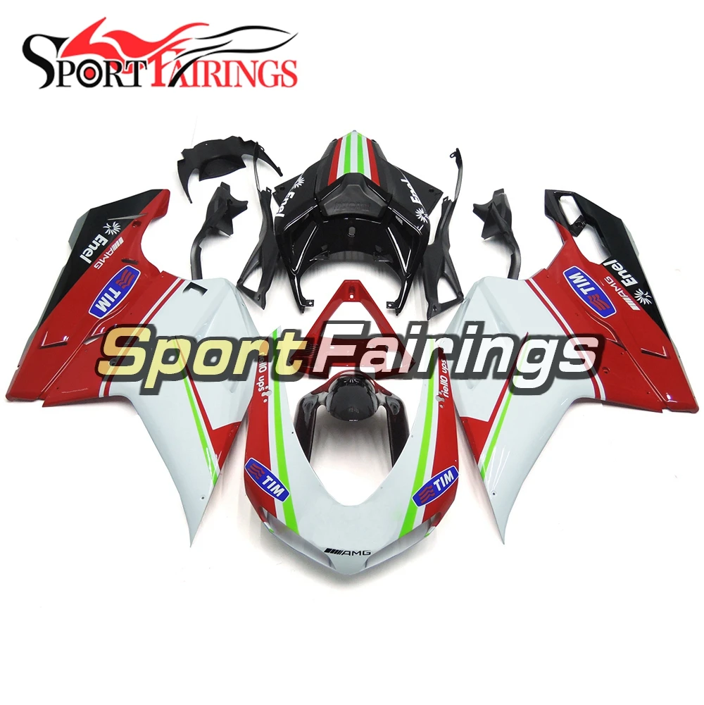 

Motorcycle Injection ABS Fairings For Ducati 1098 848 1198 07-12 Year 2007 2008 2009 2010 2011 2012 White Red Cowls Bodyworks