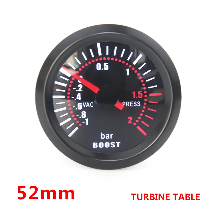 52 мм CarTurbo boost gauge Meter функция предупреждения автомобильный инструмент турбио давление измерительный прибор для турбины