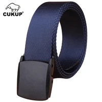 cukup brand name designer quality outdoor wear resistant canvas belts thickening plastic buckle male accessories belt cbck074