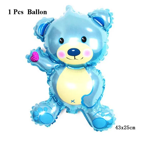 mini blue bear Подарок на день рождения, топперы для кексов, вечерние принадлежности для торта под морем, вечерние украшения, Принцесса София, супер крылья, топпер для торта - Цвет: mini blue bear