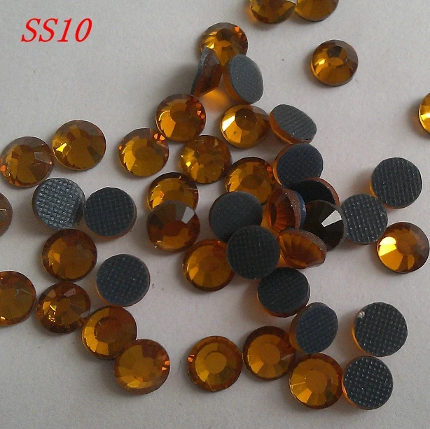 Бесплатная доставка SS10 3 мм светлый цвет Колорадский топаз 1440 штук пакет горячая