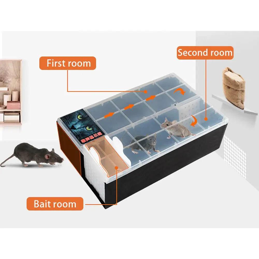 Непрерывная ловушка для мыши крыс переработанная пластиковая мыши|Ловушки| |