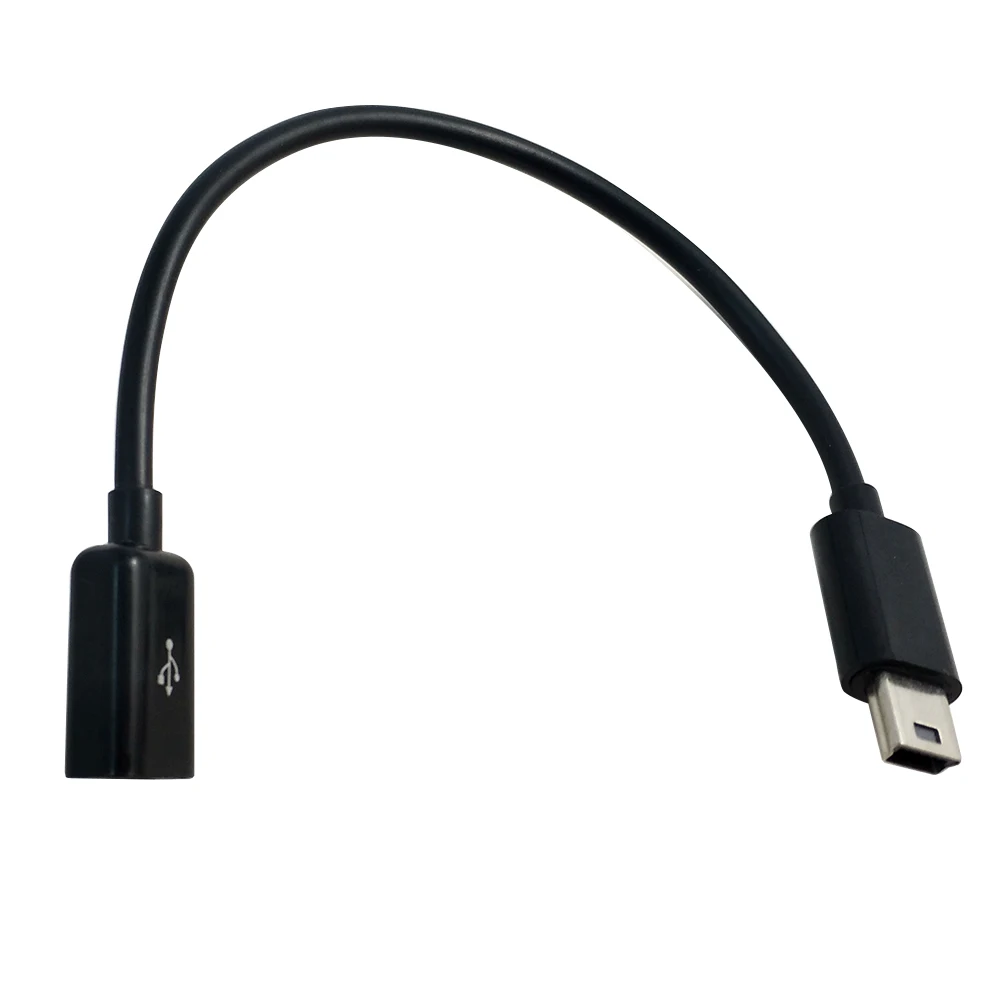 DANSPEED 10 см Micro USB мама к Mini USB папа F/M удлинитель Дата зарядный кабель черный