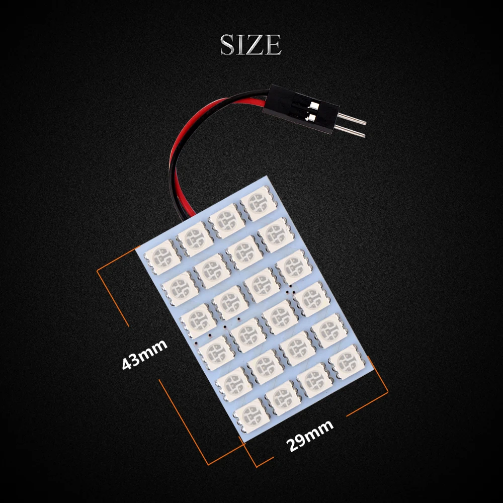 YM E Bright 10 шт. панель белого света 24 SMD 5050 3 чипа светодиодный ная лампа гирлянда
