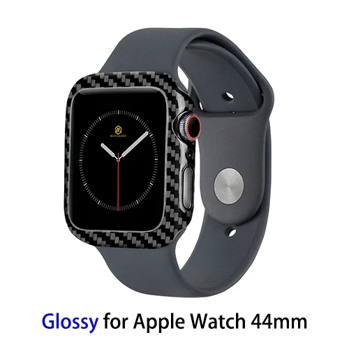 Gloss Series 4 44mm MONOCARBON Тонкий чехол из настоящего углеродного волокна для Apple Watch 44 мм 40 мм серии 4 Gen 4 чехол из углеродного волокна - Цвет: Gloss Series 4 44mm