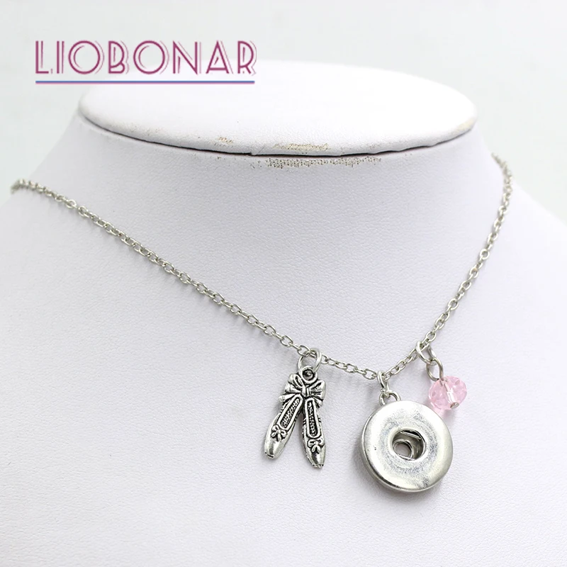 10 шт. новинка оптовая продажа балетки кулоны ожерелье розовый бисер балетная