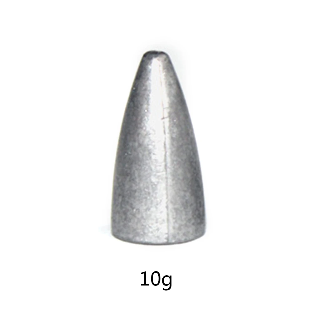 50 шт./упак. Вес Размеры 1,3g/2,5g/5g/7g/10g пуля Shaped Вес s грузило для рыбной ловли для рыболовного грузила рыболовные принадлежности