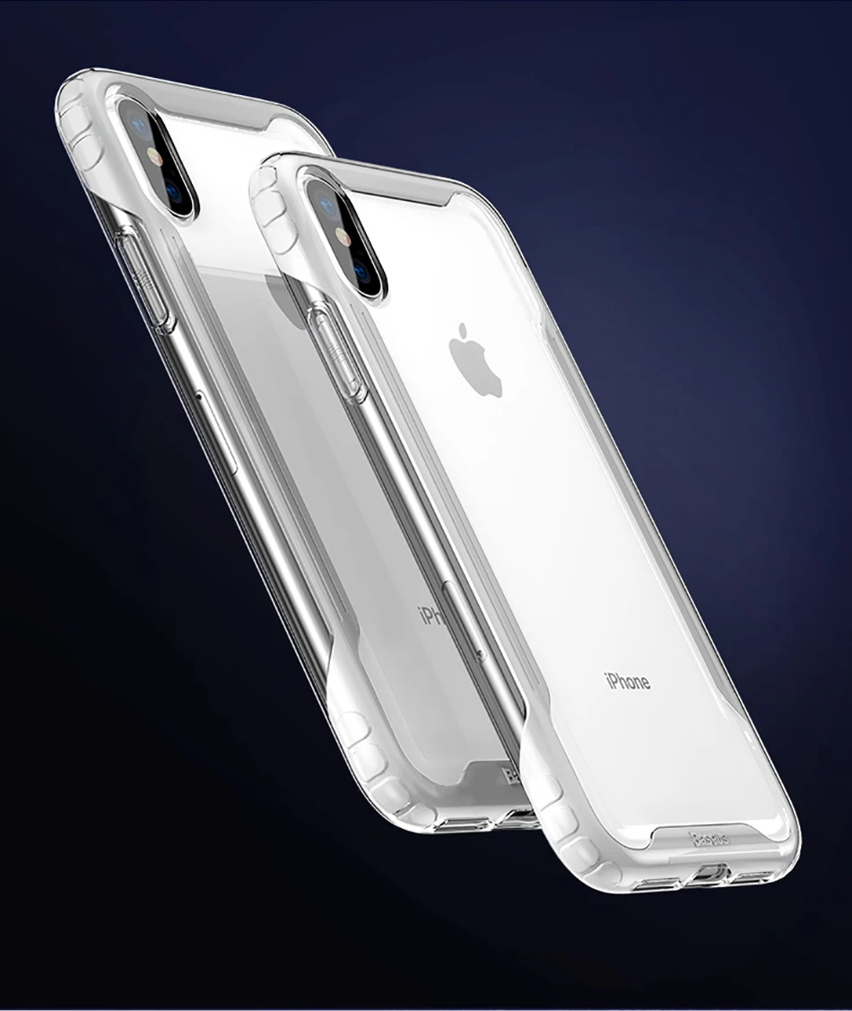 Baseus защитный чехол для телефона для iPhone Xs Max Xr X S R Xsmax роскошный мягкий защитный силиконовый из ТПУ задняя крышка для iPhone Funda