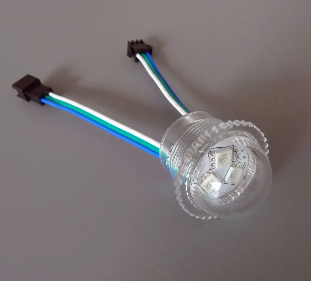 Адресуемый полноцветный светодиодный пиксельный модуль WS2811 26 мм 3