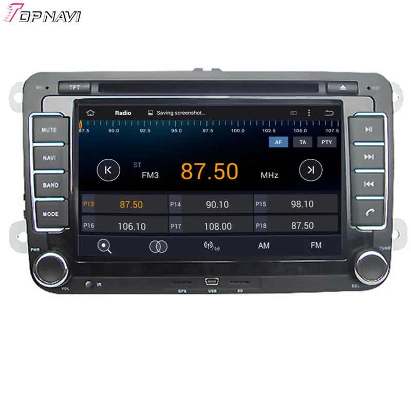 Topnavi 8 ''четырехъядерный Android 6 0 Автомобильный DVD проигрыватель для VW
