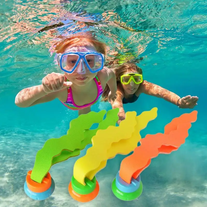 3 шт. летняя Новинка красочная Дайвинг травяная игрушка детский бассейн игрушки