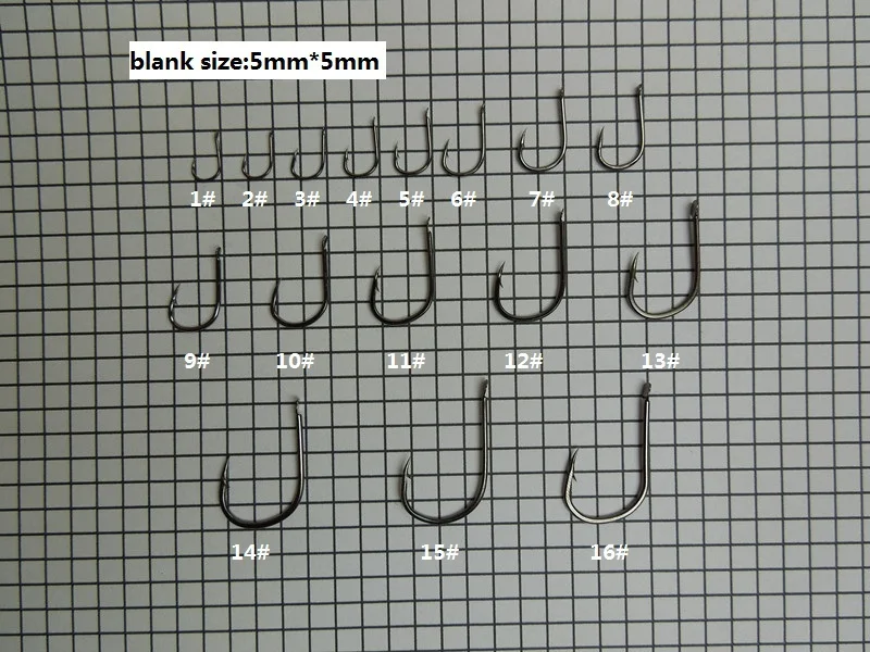 Серебряные рыболовные крючки из углеродистой стали с гвоздиком нержавеющей 16