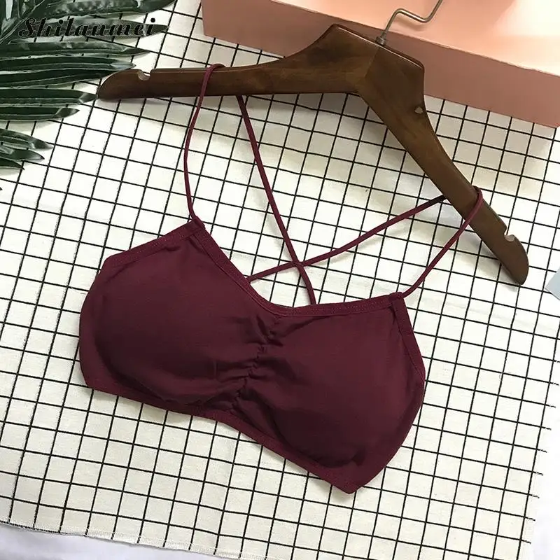 Sexy бесшовные Беспроводной бюстье бюстгальтер мягкий Для женщин Нижнее Бельё для